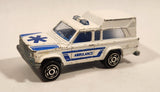 Vintage Majorette No. 269 Ambulance White 1/64 Scale Die Cast Toy Car Vehicle