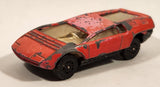 1970s Corgi Juniors Whizzwheels #77 Ital Design Bizzarrini Manta Hot Pink Die Cast Toy Car Vehicle