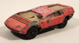 1970s Corgi Juniors Whizzwheels #77 Ital Design Bizzarrini Manta Hot Pink Die Cast Toy Car Vehicle