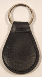Vintage NHL Calgary Flames Ice Hockey Team Logo Black Leather Fob Keyring