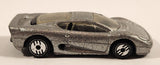 1993 Hot Wheels Street Beasts Jaguar XJ220 Metalflake Silver Die Cast Toy Car Vehicle