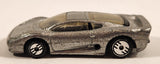 1993 Hot Wheels Street Beasts Jaguar XJ220 Metalflake Silver Die Cast Toy Car Vehicle