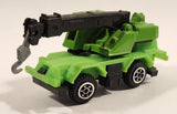 Yatming Style Crane Truck Green Die Cast Toy Car Vehicle