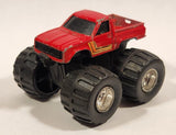 1986 Soma Monster Truck Lifted Toyota or Datsun Red Die Cast Toy Car Vehicle