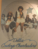 Vintage Dallas Cowboys Cheerleaders Large 22 3/4" x 30 3/4" Wood Framed Mirror