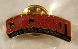 1990 MLB Cincinnati Reds World Series Champions Enamel Metal Lapel Pin New in Bag