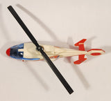 Majorette No. 322 Dauphin 2 SA 365 Coast Guard Helicopter Red White 1/87 Scale Plastic Toy Aircraft with Retractable Landing Gear