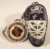 J.F.S. NHL Anaheim Mighty Ducks Goalie Mask Helmet Key Chain New with Tag