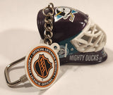 J.F.S. NHL Anaheim Mighty Ducks Goalie Mask Helmet Key Chain New with Tag