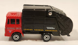 Maisto Tonka Garbage Disposal Truck Red and Black Die Cast Toy Car Vehicle