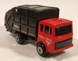 Maisto Tonka Garbage Disposal Truck Red and Black Die Cast Toy Car Vehicle