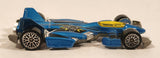2002 Hot Wheels Spectraflame II Jet Threat 3.0 Spectraflame Blue Die Cast Toy Car Vehicle