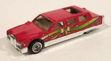 2001 Hot Wheels Happy Birthday Limozeen Red Die Cast Toy Car Vehicle