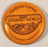 Harbour Centre Tchibo Gourmet World 555 West Hasting Vancouver B.C. Orange 1 3/4" Round Button Pin