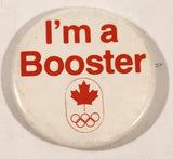 Canada Olympic Committee I'm a Booster 1 1/2" Round Button Pin
