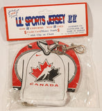 J. F. Sports Lil' Sports Jersey II Team Canada Ice Hockey Jersey Credit Card Money Pouch with Clip on Chain New in Package