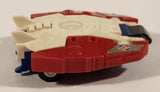 1985 McDonald's Tomy Japan Gobot Commandrons Solardyn Red Blue White Transformer Toy Vehicle