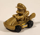 2024 McDonald's Nintendo Switch Mario Kart 8 Deluxe Mario Gold Plastic Toy Car Vehicle