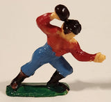 Vintage Wilton Baseball and Football Player Hard Plastic Cake Topper Toy Figure Set of 4