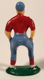Vintage Wilton Baseball and Football Player Hard Plastic Cake Topper Toy Figure Set of 4