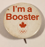 Canada Olympic Committee I'm a Booster 1 1/2" Round Button Pin