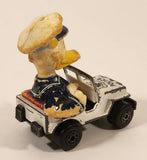 Vintage 1979 Lesney Products Matchbox Walt Disney Series No. 5 & 6 Donald Duck Police Jeep White Die Cast Toy Car Vehicle
