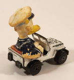 Vintage 1979 Lesney Products Matchbox Walt Disney Series No. 5 & 6 Donald Duck Police Jeep White Die Cast Toy Car Vehicle