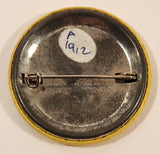 1987 Bates Motel Movie Film Yellow 1 3/4" Round Button Pin