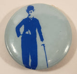 Charlie Chaplin Light Blue 1" Round Button Pin