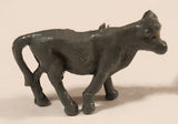 Vintage Grey Bull 3/4" Plastic Toy Figure