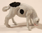Vintage Standing Black and White Calf 1 1/2" Plastic Toy Figure