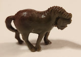 Vintage Grey Brown Horse 3/4" Plastic Toy Figure