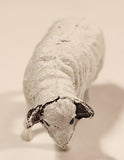 Vintage White Sheep 1 1/2" Plastic Toy Figure