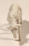 Vintage White Sheep 2 1/4" Plastic Toy Figure
