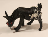 Vintage Black Goat 1 1/2" Plastic Toy Figure