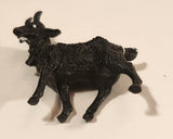 Vintage Black Goat 2" Plastic Toy Figure