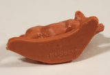 Vintage Pink Baby Pig 1" Plastic Toy Figure