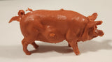 Vintage Pink Pig 2 1/2" Plastic Toy Figure