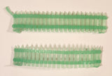 Vintage Green Picket Fence Plastic Toy Set of 2