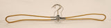 Vintage Yellow Fabric Covered Folding Metal Travel Clothes Hanger