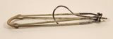 Vintage White Fabric Covered Folding Metal Travel Clothes Hanger