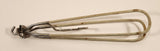 Vintage White Fabric Covered Folding Metal Travel Clothes Hanger