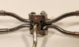 Vintage White Fabric Covered Folding Metal Travel Clothes Hanger