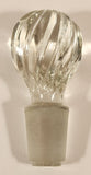Twisted Clear Glass Bottle Stopper
