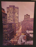 Vintage Foto Carsten Vancouver B.C. Nightscene Downtown Montreal 4 3/4" x 6 1/2" Photograph