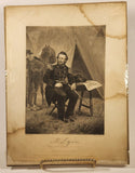 Antique Nathaniel Lyon Civil War Officer Steel Engraving Photograph Painting Print By Alonzo Chappel #2951