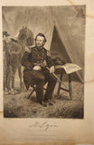 Antique Nathaniel Lyon Civil War Officer Steel Engraving Photograph Painting Print By Alonzo Chappel #2951