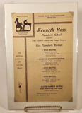 Antique 1935 Kenneth Ross Pianoforte School Recitals 6 3/4" x 9 5/8" Paper Programme