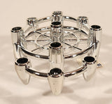 Vintage Colonial Candle Company of Cape Cod Inc Hyannis Mass. No. 11 Silver Oval Candle Holder for Flower Taper Candles New in Box