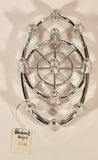 Vintage Colonial Candle Company of Cape Cod Inc Hyannis Mass. No. 11 Silver Oval Candle Holder for Flower Taper Candles New in Box